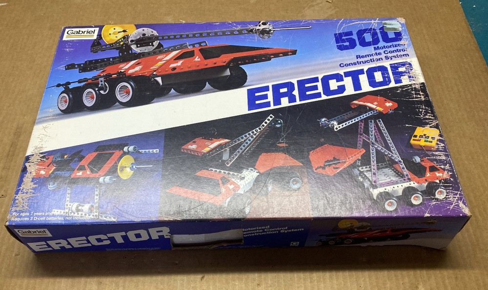 Vintage 1981 Gabriel Erector 500 Motorized RC Construction System - Parts
