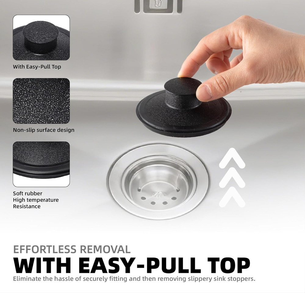 3.5in Kitchen Sink Stopper Universal Garbage Disposal Drain Plug Replacement