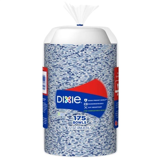 Dixie 12 oz Paper Bowl, 175-count