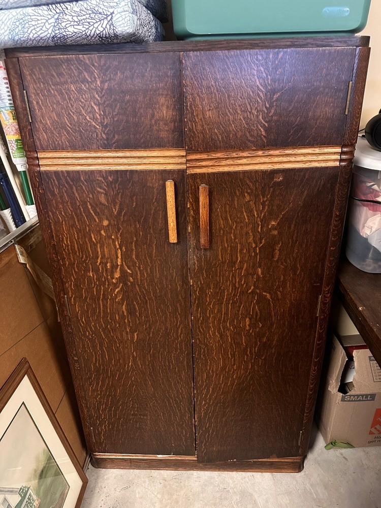 Antique Wood Wardrobe