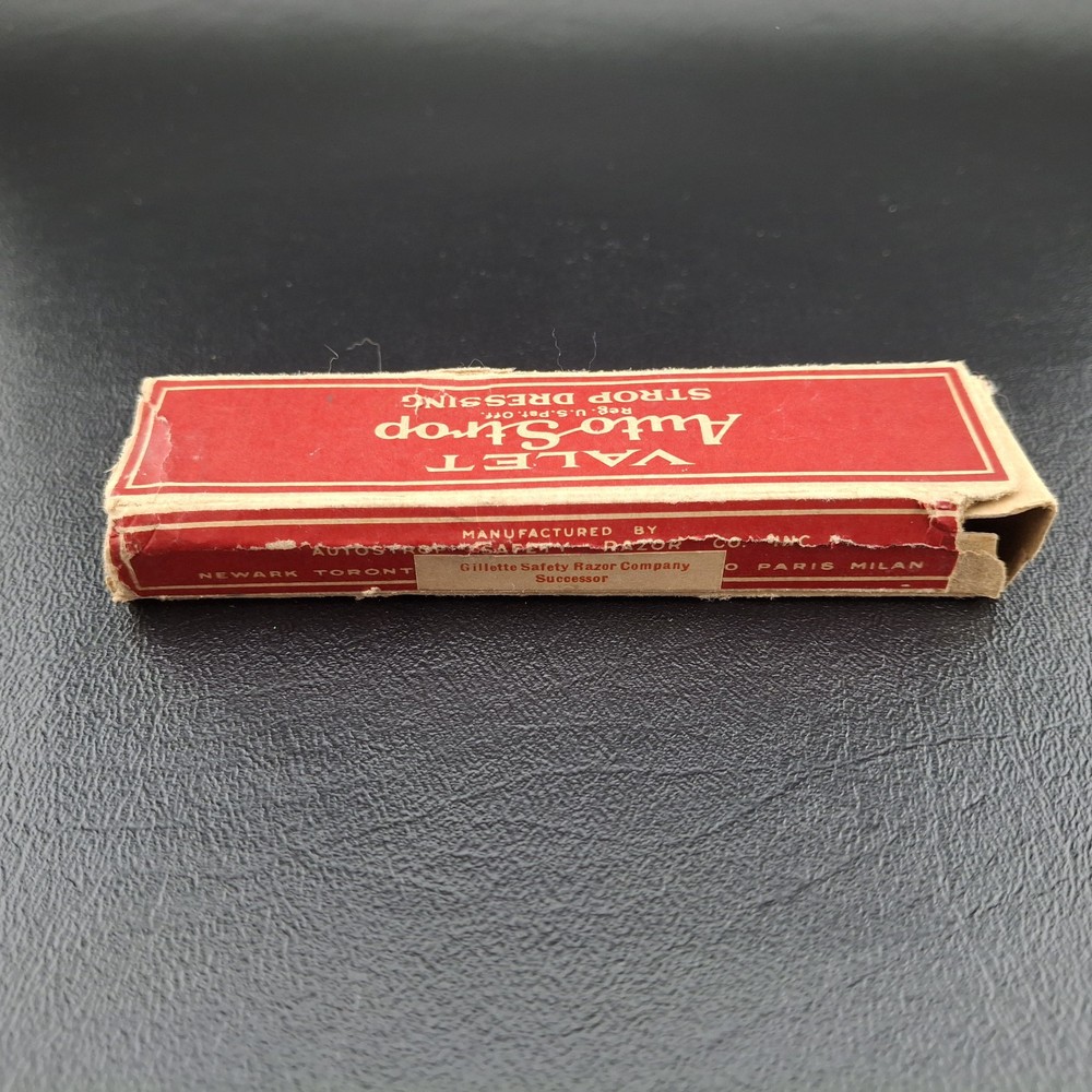 Vintage Auto Strop Strop Dressing In Original Box With Original Instructions.
