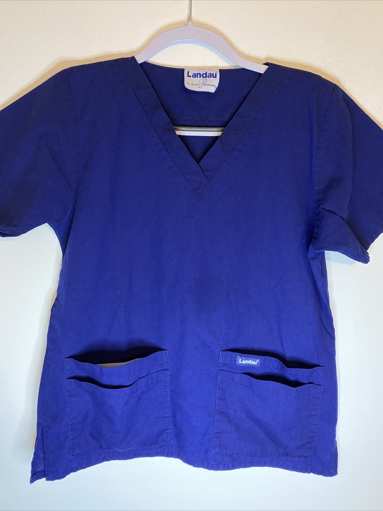 Landau Scrub Set Medical Uniform Navy Blue Small