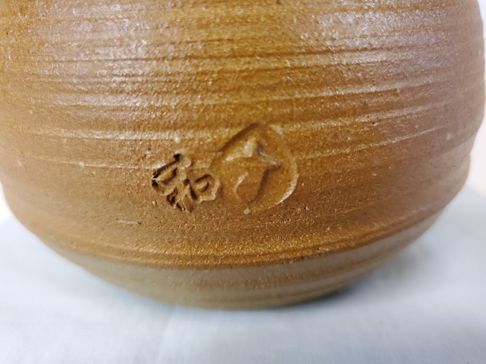 Studio Art Pottery Round Butter Bell Keep Stoneware Crock
