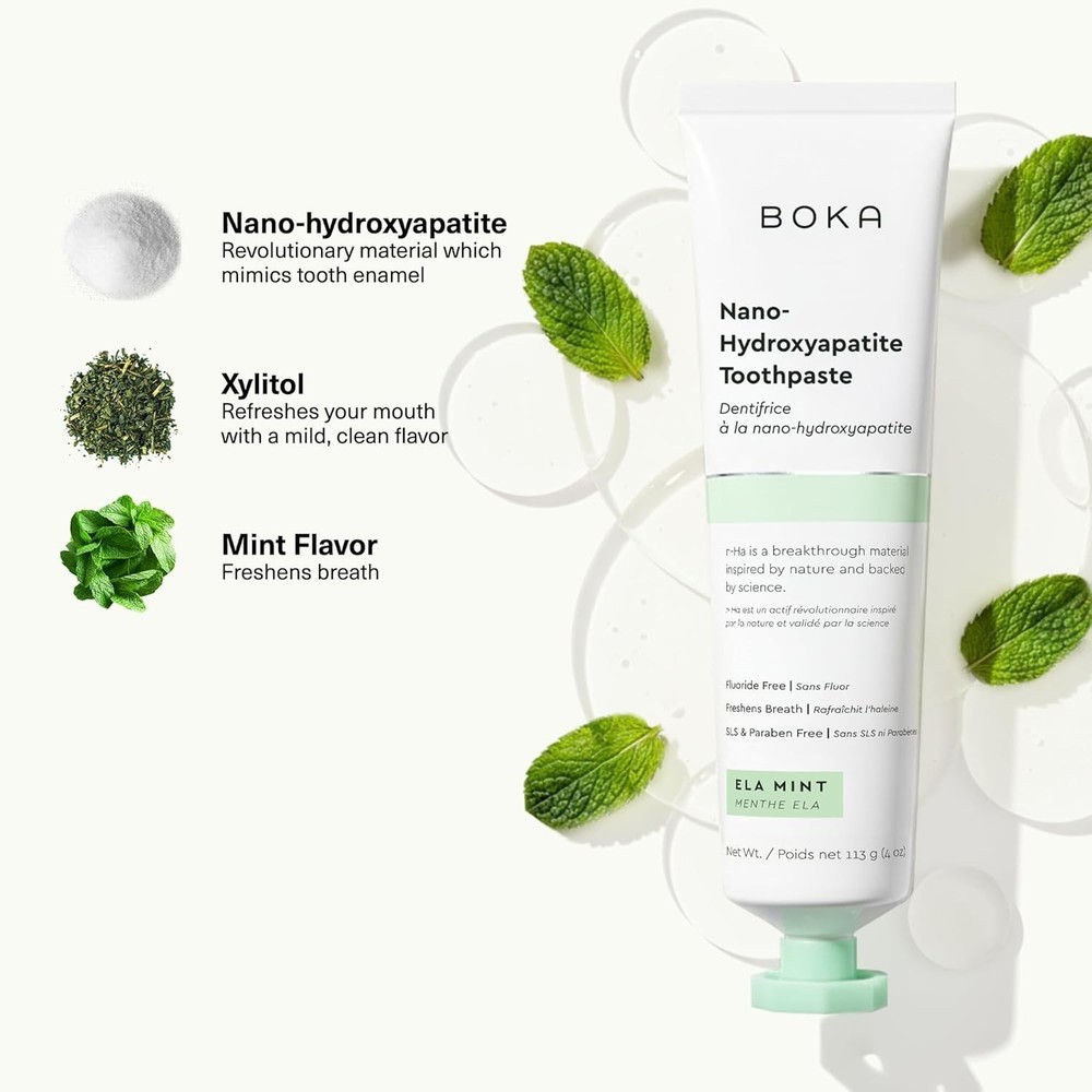 Fluoride Free Toothpaste, Nano Hydroxyapatite Toothpaste, Appropriate for Sen...