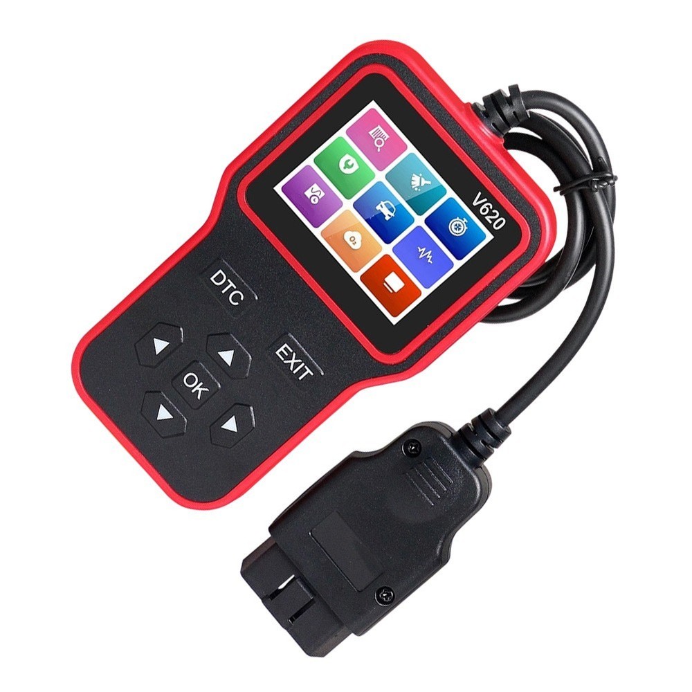 V620 OBD2 Code Reader with Freeze Frame Data Stream MIL Status and Vehicle Info