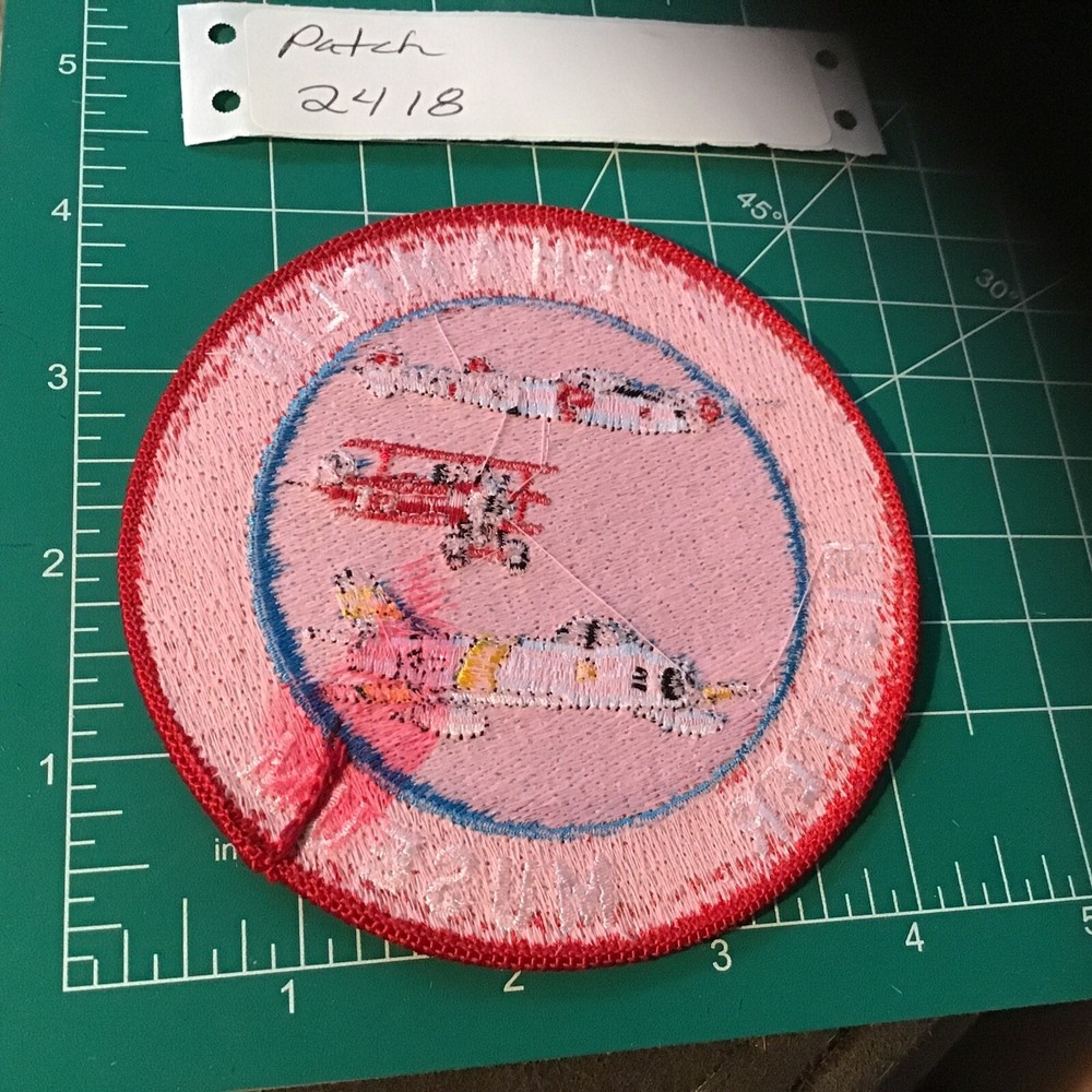CHAMPLIN MILTARY FIGHTER PLANE MUSEUM COLORED JACKET PATCH ~NICE~