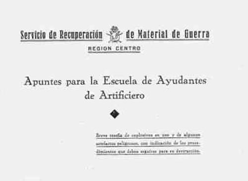 RARE SPANISH EXPLOSIVE ORDNANCE CD MANUAL 1940 REFERENCE