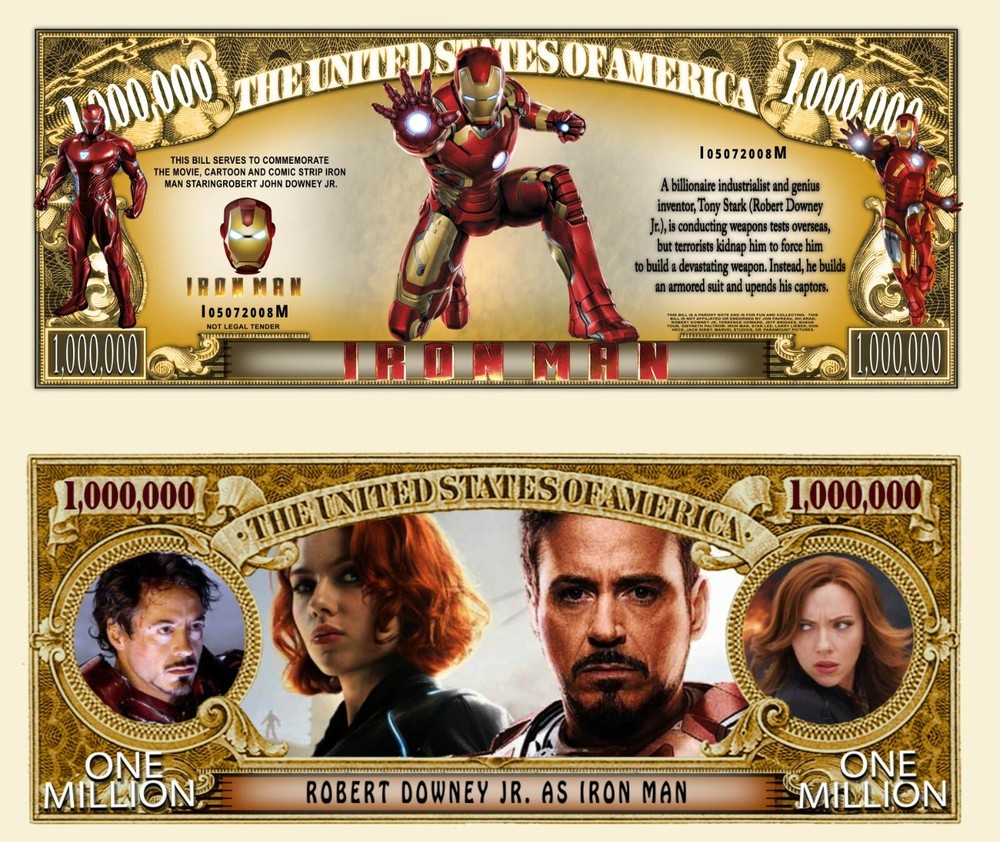OUR IRON MAN MILLION DOLLAR BILL