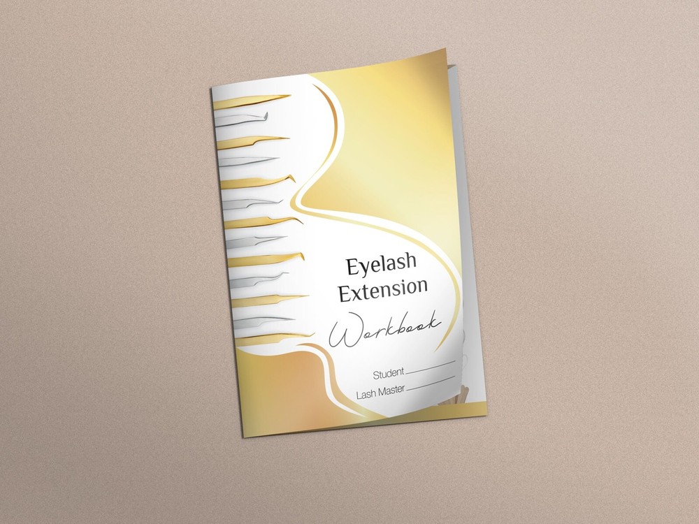 Eyelash Extension Workbook, Lash Student Practice Manual, Lash Extension Guide