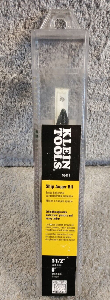 Klein Tools Ship-Auger Bit 1-1/16", 6" Long - 53407