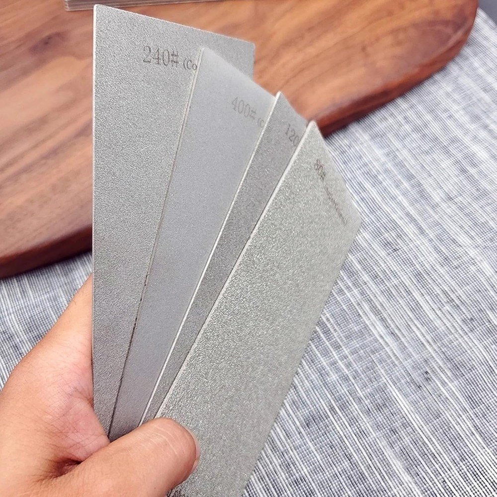 Diamond Sharpening Stone Set with Coarse, Medium, Fine Grit Plates