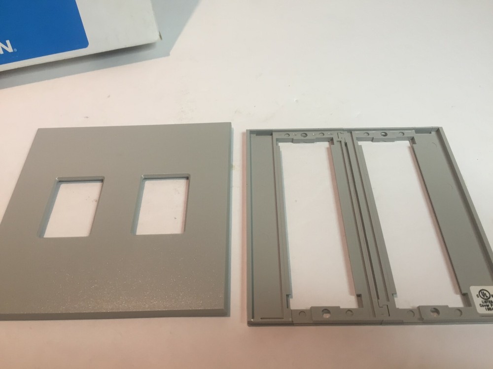 Lutron VWP-2-GR, 2-Gang Wallplate, Gray