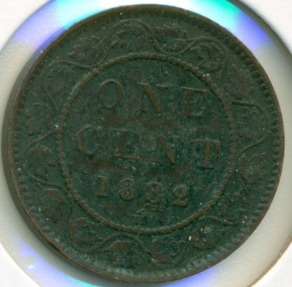 1882H CANADA LARGE CENT, VERY FINE, GREAT PRICE!