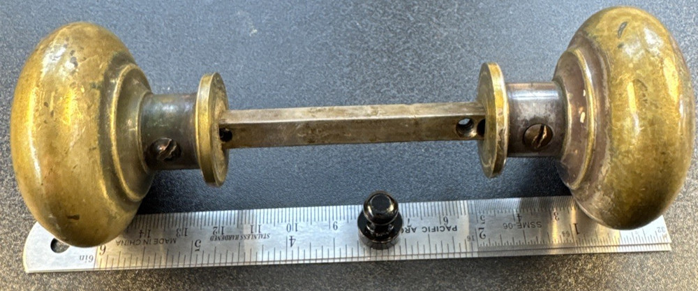 Pair Antique Passage Door Knobs 2-1/4”