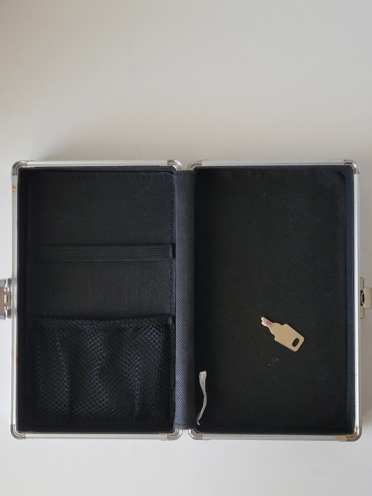 Zebra Print Silver Lock Box with Key