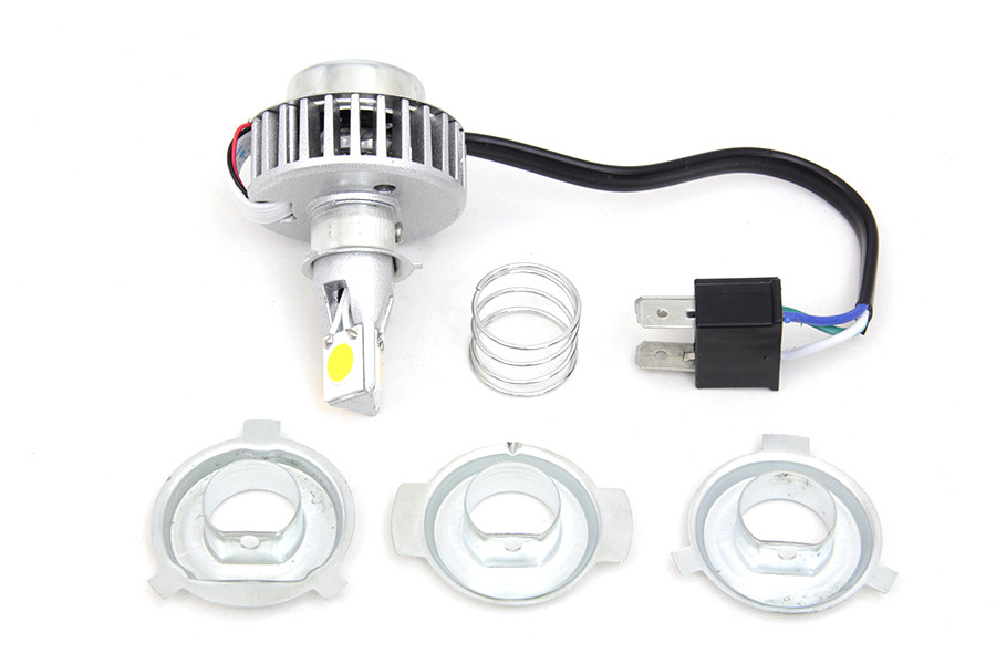 Yellow LED H4 Replacement Bulb Kit fits Harley Davidson