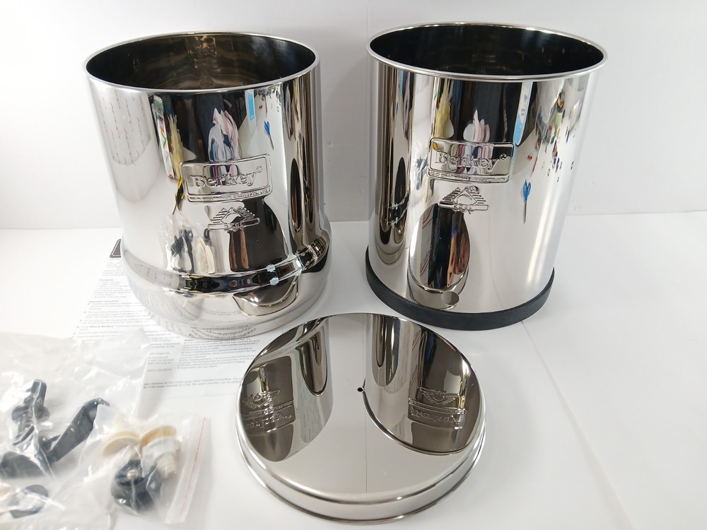 Big Berkey Water Purification System STAINLESS STEEL HOUSING No Filter UNUSED