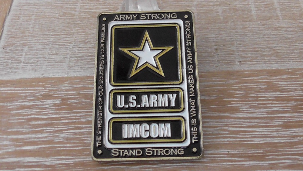 US Army IMCOM Installation Management Command Challenge Coin #C865