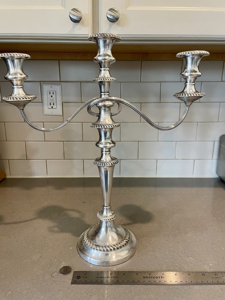 Antique Silver Candelabra