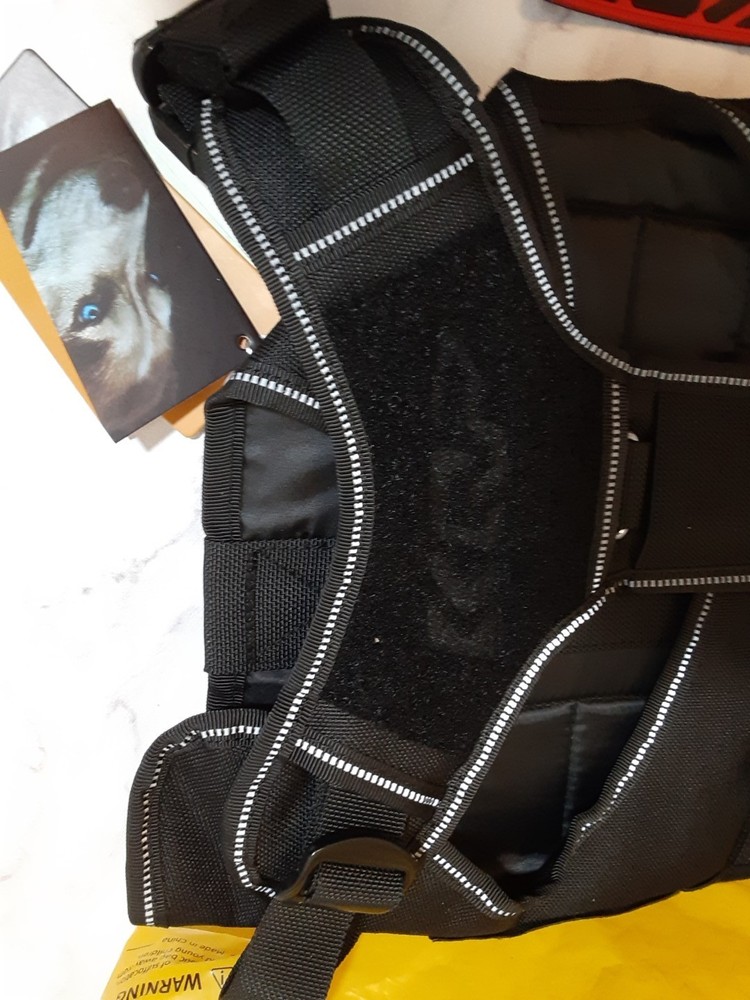 KQP Dog Harness Black Size Medium NWT