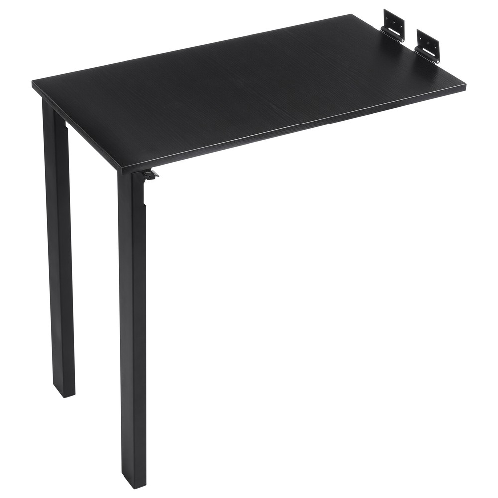 75*40cm Black Folding Dining Table Wall Mounted Folding Table For Home Offices