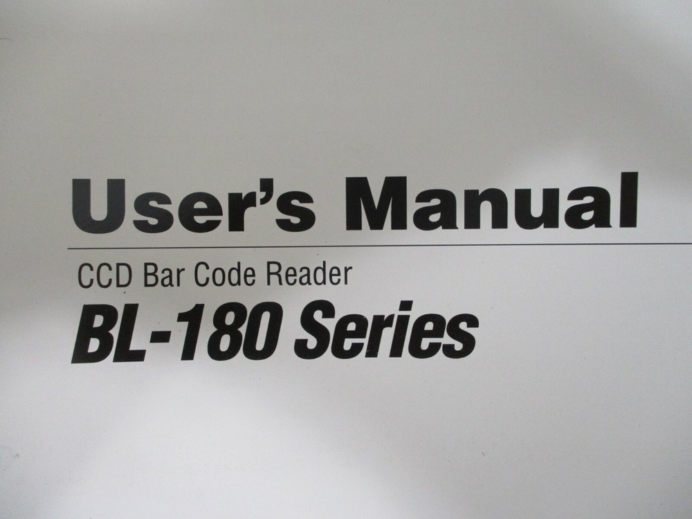 NEW Keyence BL-18H1E BL-180 Series Bar Code Reader Setup Software & Manual NIB
