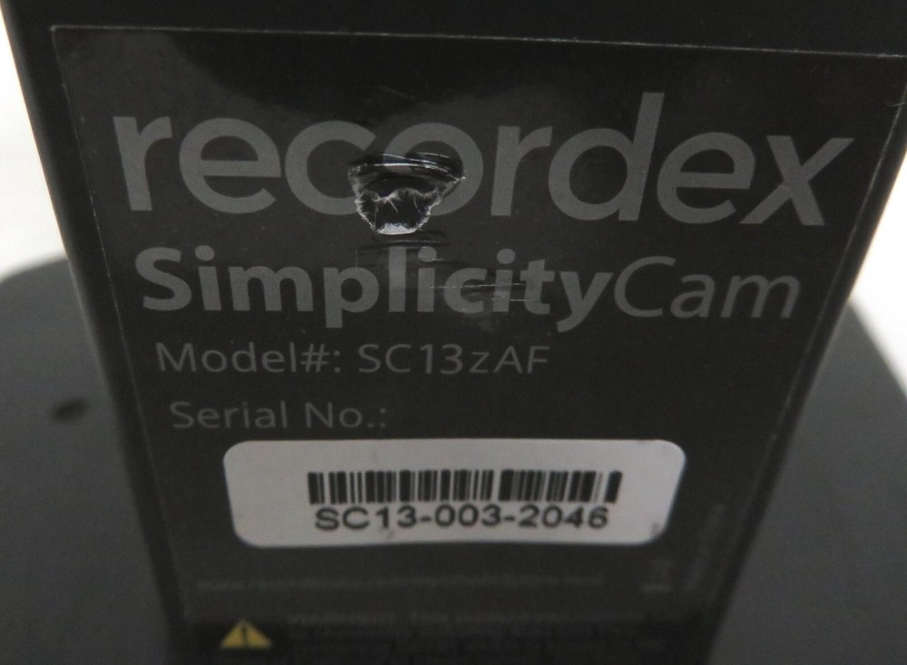 Recordex SimplicityCam SC13zAF Document Cameras