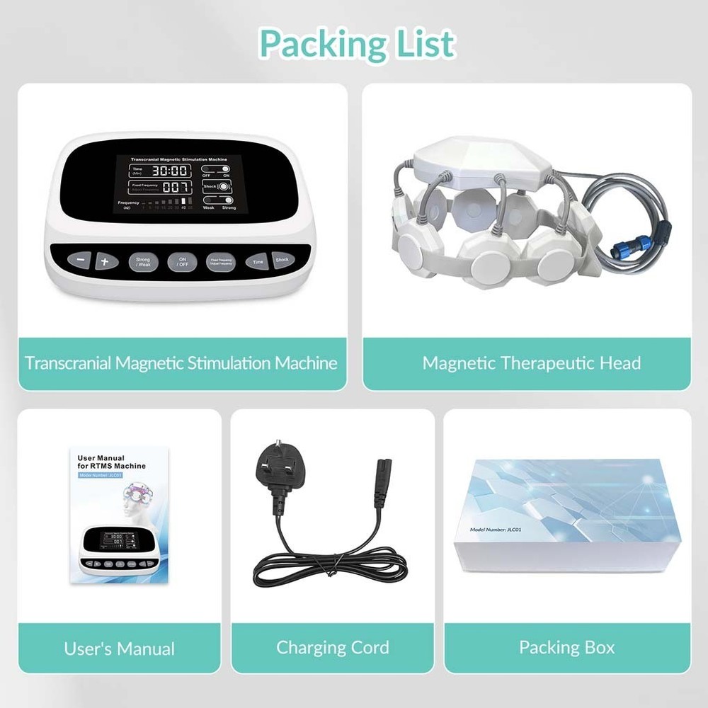 rTMS Transcranial Magnetic Stimulation Therapy Device for Depression OCD Support