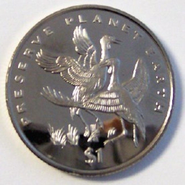 ERITREA PRESERVE PLANET EARTH CRANE 1996 CUNI COIN UNC