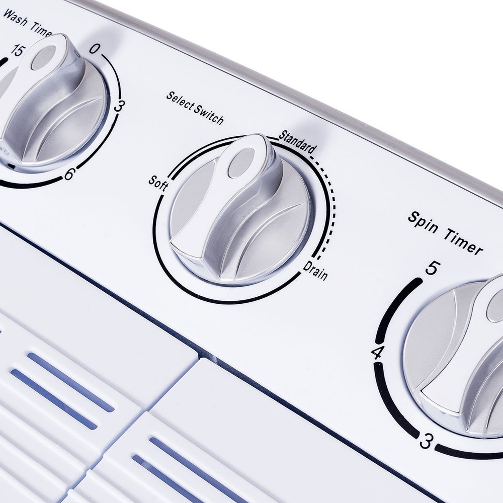 Compact Mini Twin Tub 8lbs Washing Machine Washer Spinner