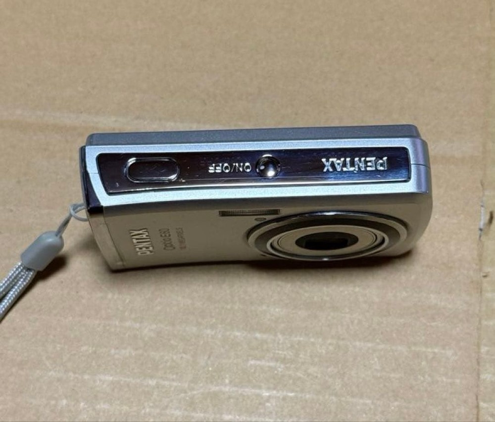 PENTAX Optio E60 Silver Compact Digital Camera Working Used Japan