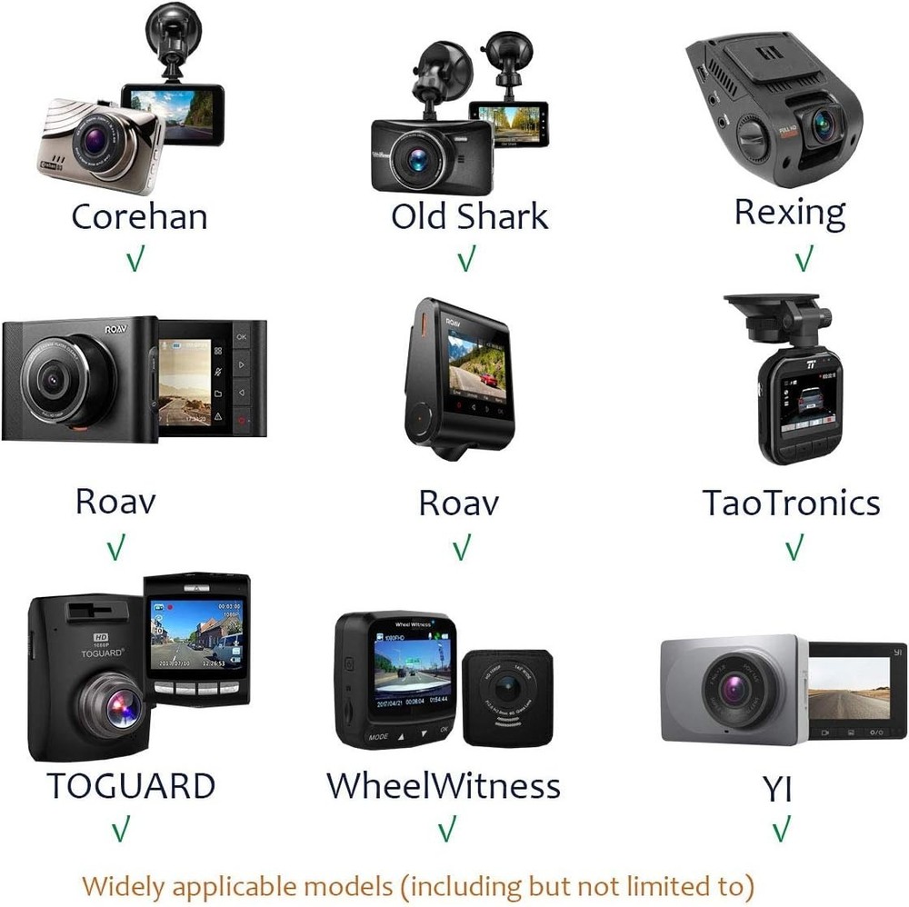 Versatile Dash Cam Mirror Mount with 16 Joints for Optimal Driver Visibility