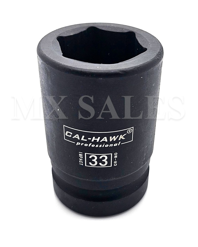 1" Drive 33mm Spindle Axle Nut Socket Deep 6 Point Socket