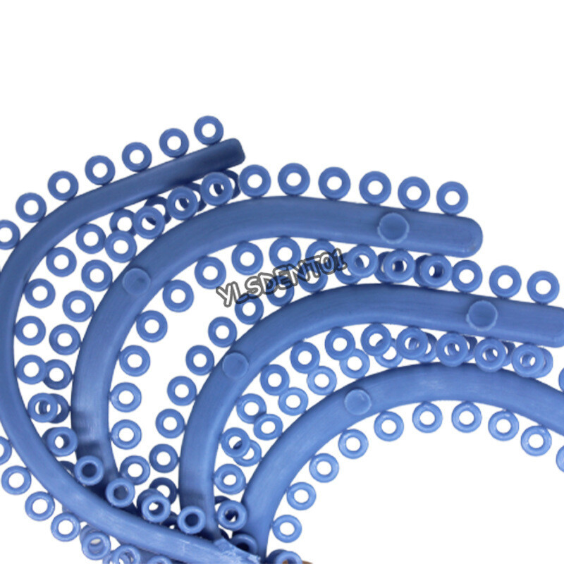 Dental Orthodontic Separators S Shape Rubber Ring ElasticTeeth 700Pcs