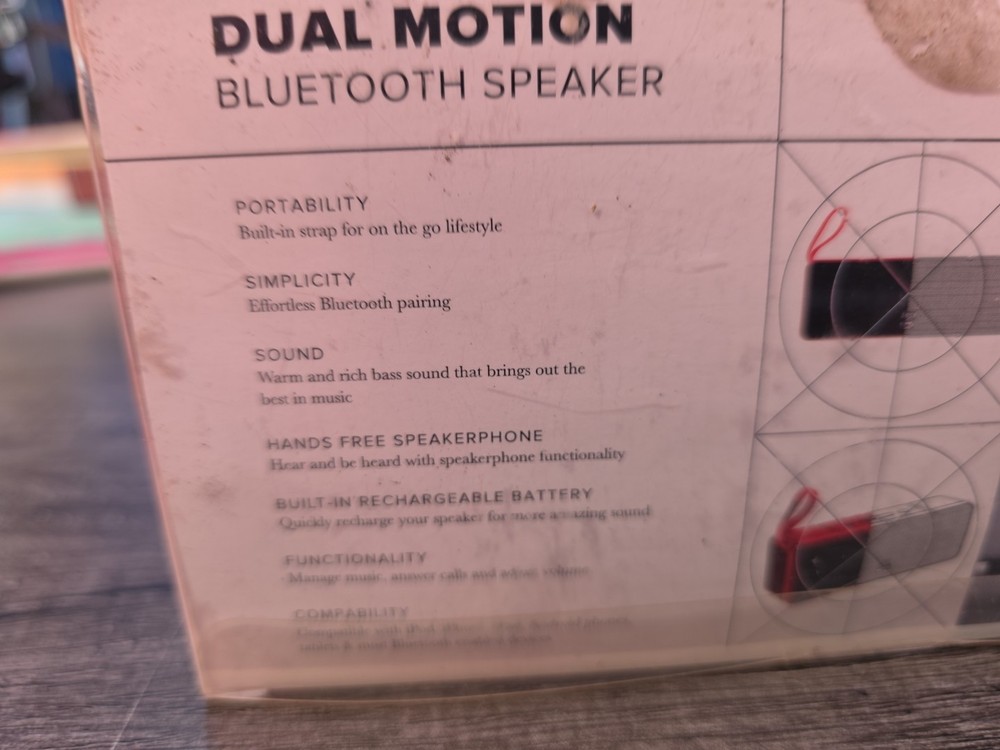 NEW Altec Lansing DUAL MOTION Wireless Bluetooth Speaker