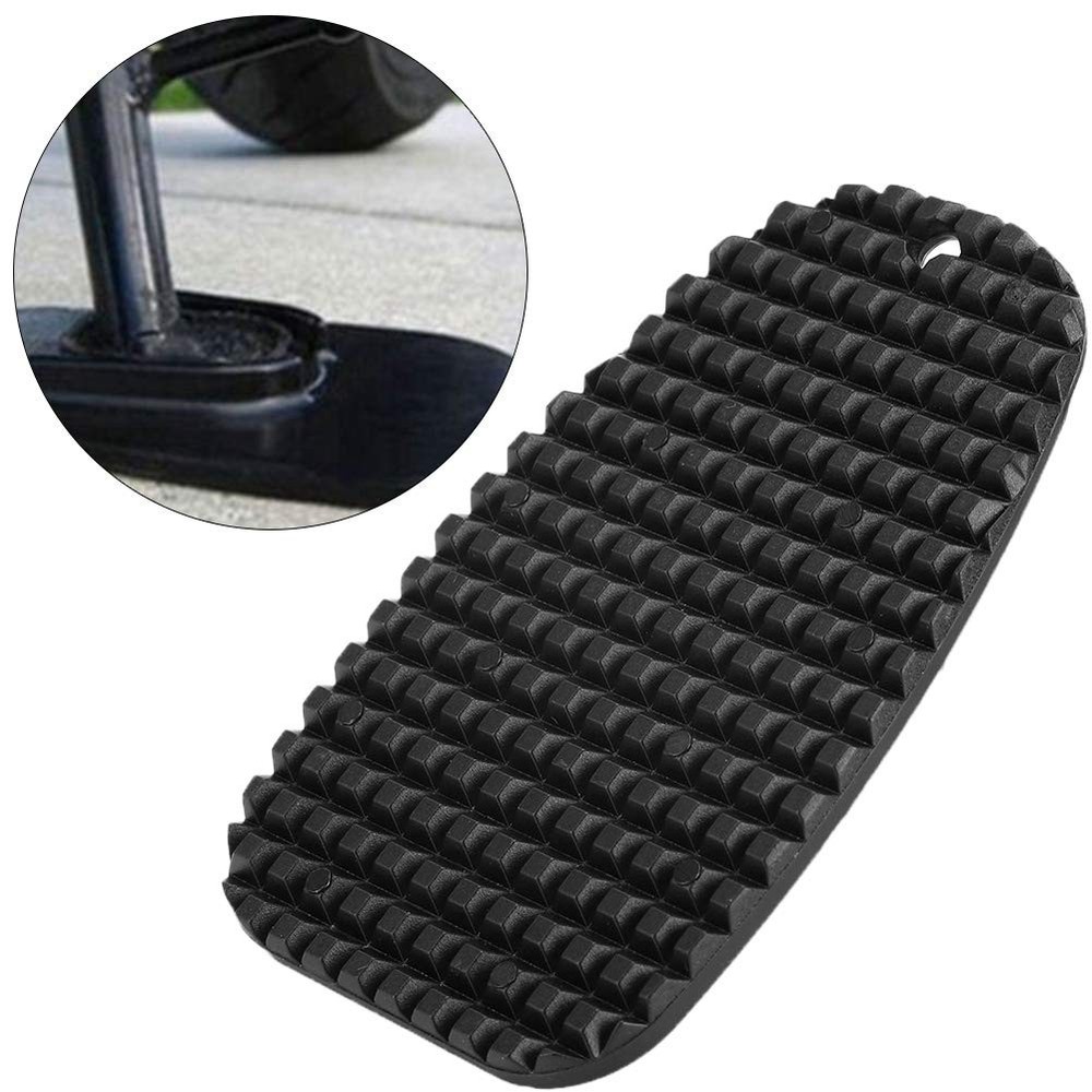 Kickstand Pad, Black Universal Motorcycle Pad Side normal,