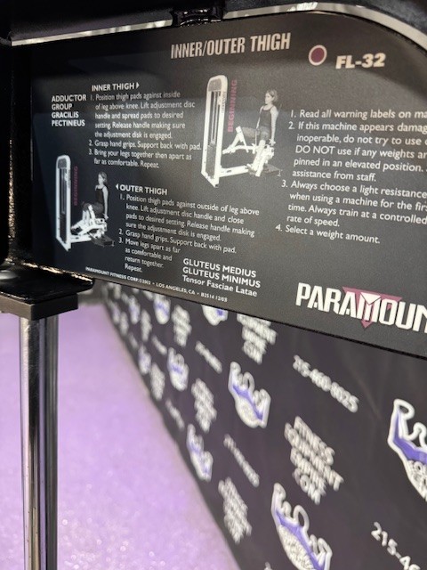 Paramount Abductor Adductor Combo Machine Inner/Outer Thigh