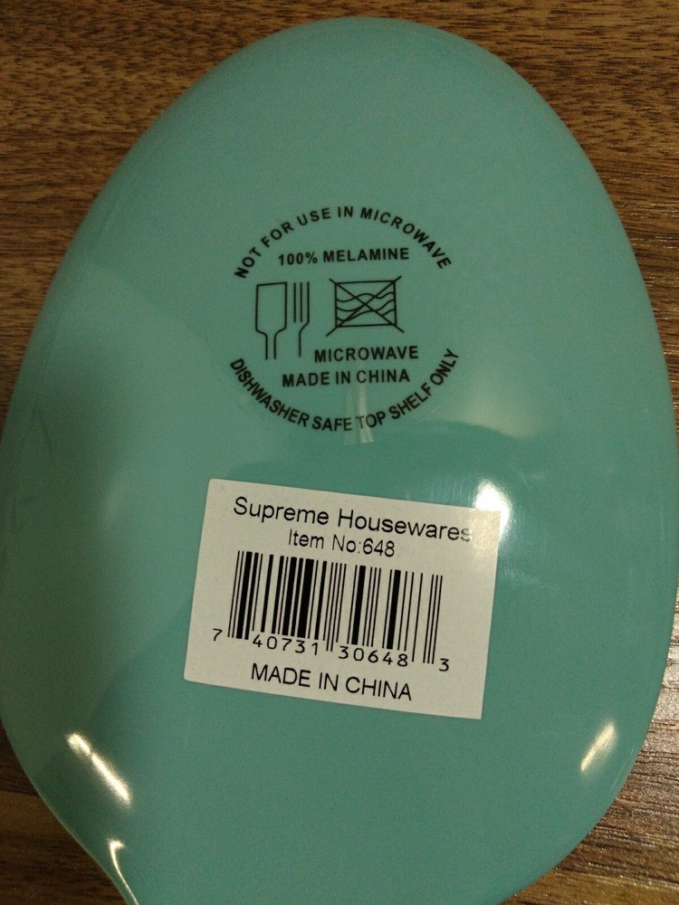 Upware 2 Piece 10.75" Melamine Salad Server Utensils Spoon & Fork Crackle...