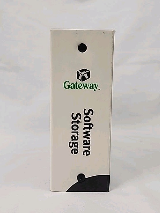 Original Vintage Gateway Computer Software Storage Binder With Sleeves No Discs