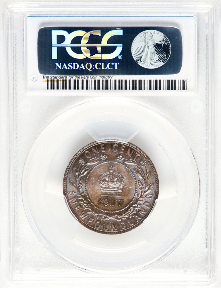 (Canada) Newfoundland 1917-C Large Cent PCGS MS64BN