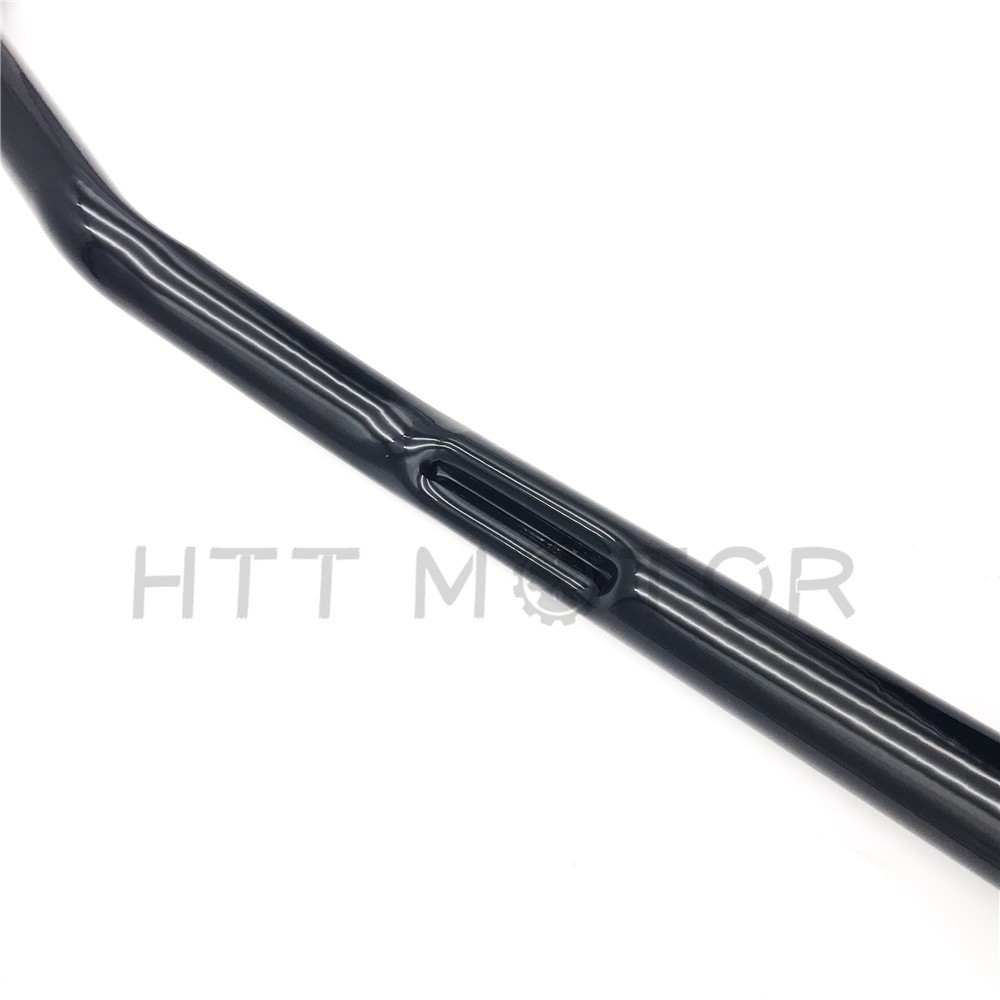 1" Black Tracker Bars Handlebars Dimpled for Harley Dyna Sportster