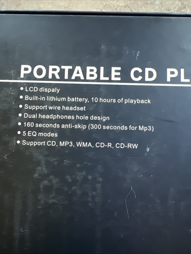 Portable CD Player w/ Built-in Speakers