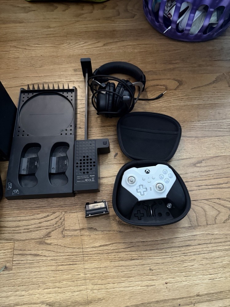 Xbox Console Bundle with Controllers, Headset, Charging Dock, and Cables