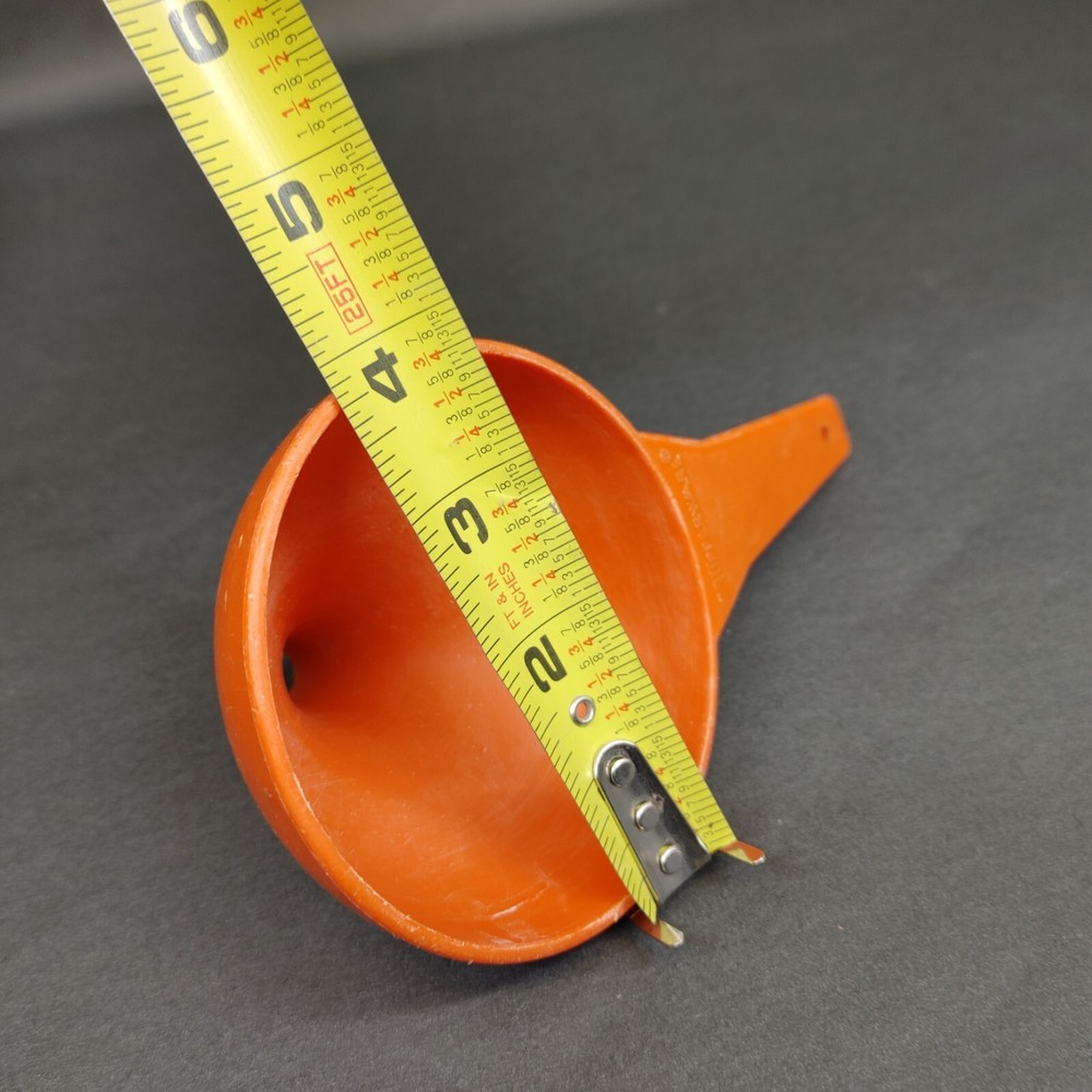 Tupperware Small Orange Funnel w/Handle 1227-3