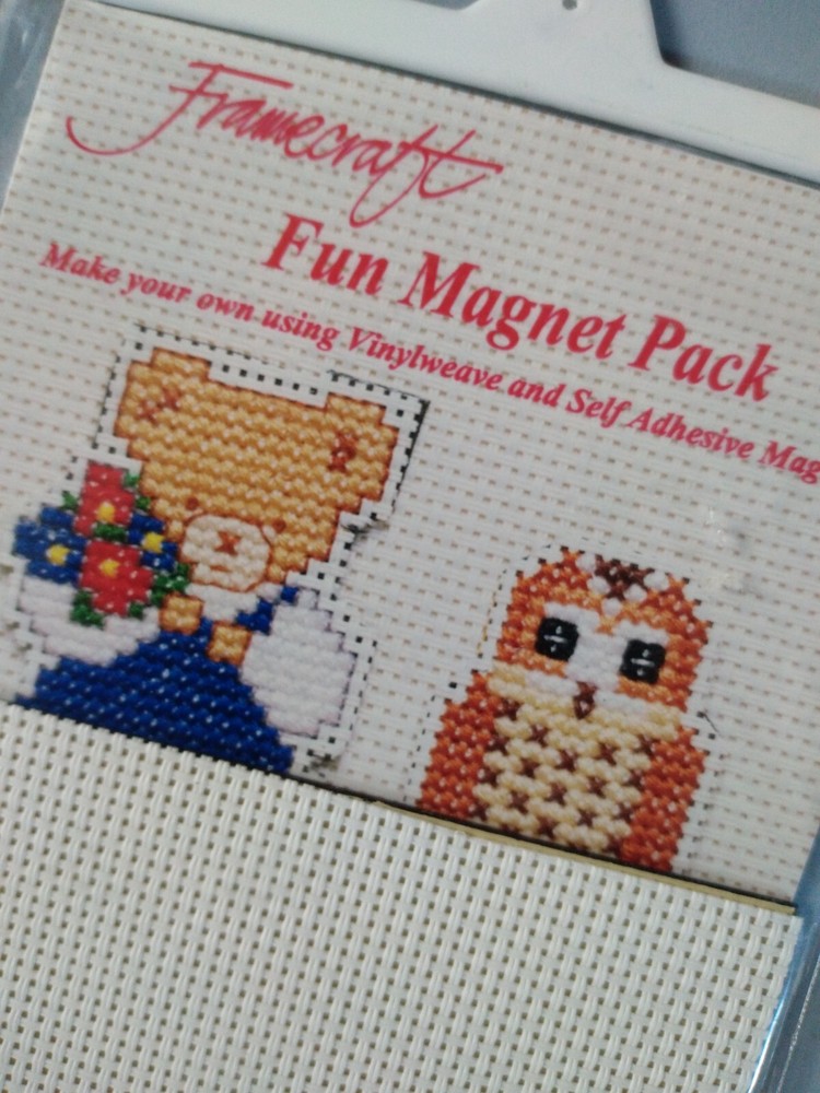 TEDDY BEAR & OWL - CROSS STITCH MAGNET PACK - FRAMECRAFT MINIATURES Ltd.