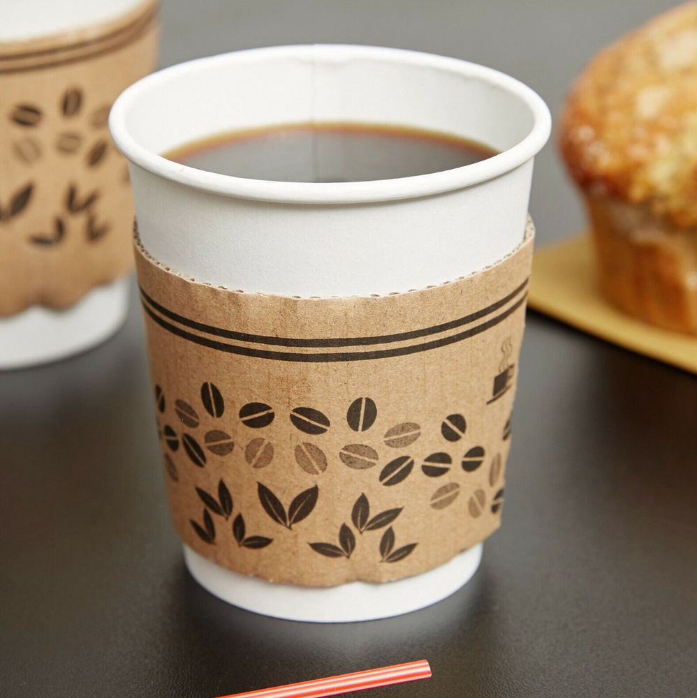 2000-Pack 8 oz. White Plain Paper Disposable Hot Beverage Coffee Cups Bulk NEW
