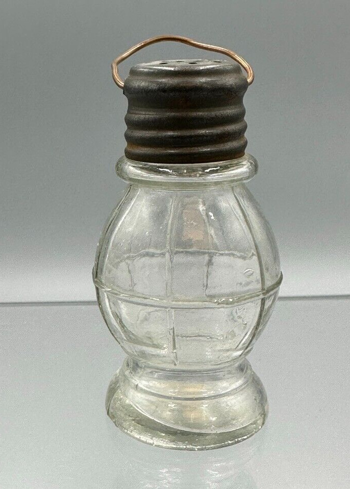 Antique LANTERN  Figural  Glass CANDY CONTAINER Shaker
