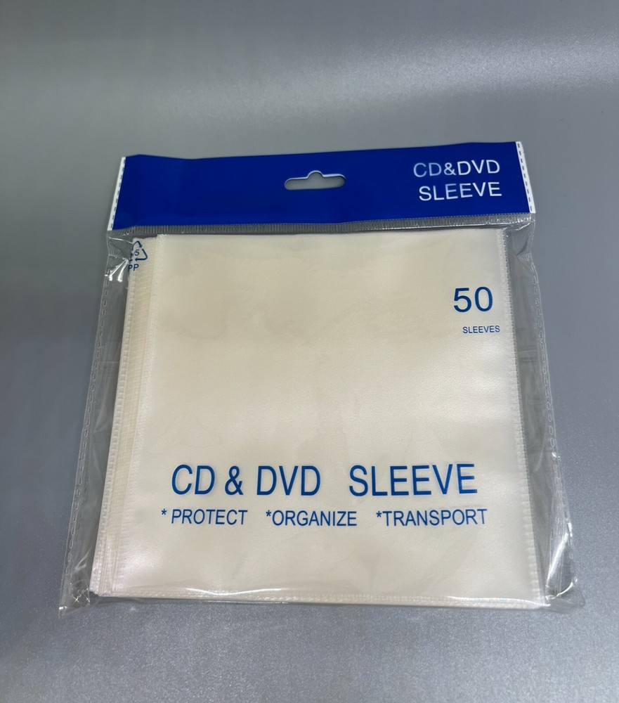 1000 PCS CPP Clear Plastic CD & DVD Sleeves without Flap, XM-PP11W-NFLAP