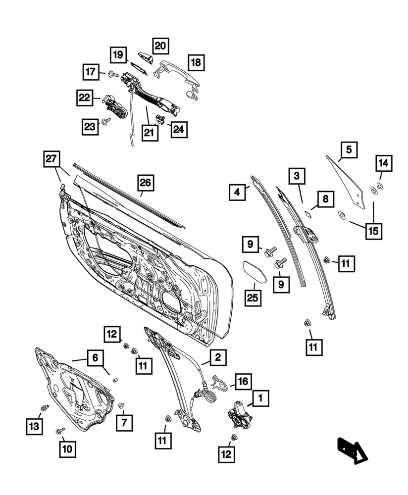 Genuine Mopar Screw 68313112AA