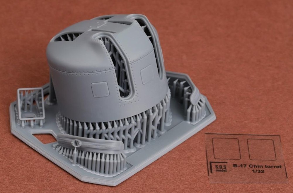 SBS 32004 1/32 B-17G chin turret for HK Models kit